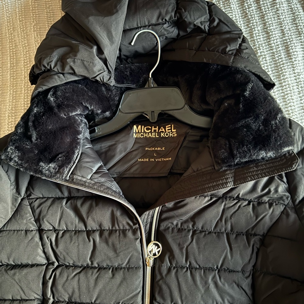 Michael Kors Black Quilted Jacket